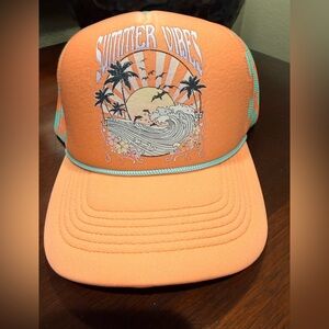 Orange Summer Vibes Trucker Hat
